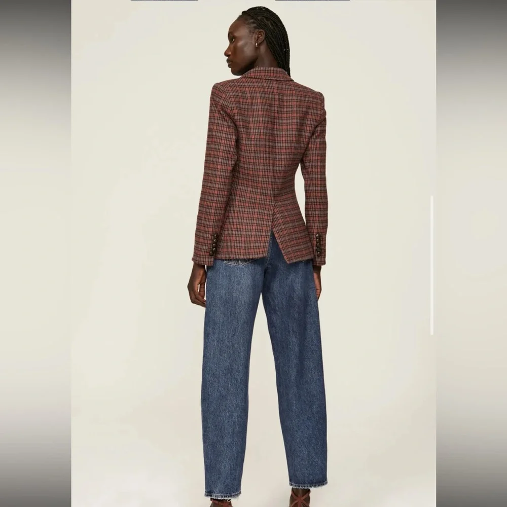 Veronica Beard Miller Plaid Dickey Jacket Preppy Chic Designer Size 6 - Picture 3 of 9